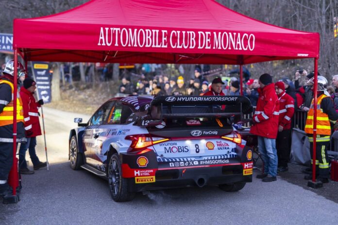 Täna algab Monte Carlo ralli. Foto: Austral / Hyundai Motorsport GmbH