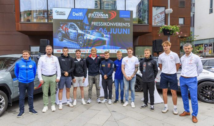 ERC Delfi Rally Estonia pressikonverents toimus Rotermanni peaväljakul. Foto: Karli Saul